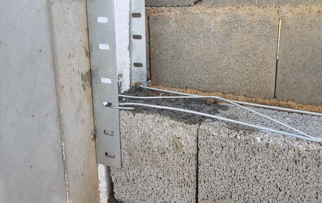 میلگرد بستر و نقش آن در مهار دیوار