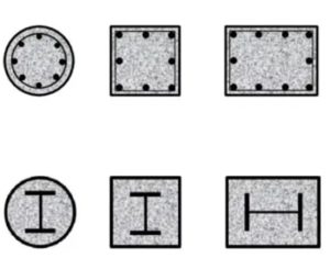انواع ستون های ساختمان 5 ستون