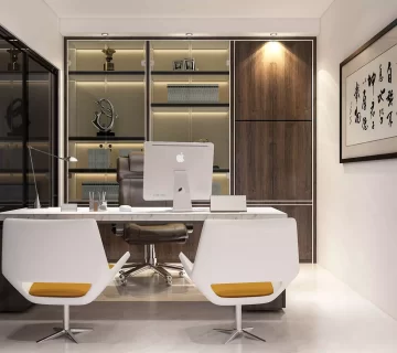 تغییر دکوراسیون دفتر کار کوچک با ایده های شیک و کاربردی