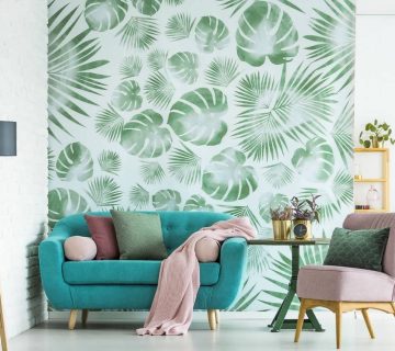 چگونه از کاغذ دیواری در دکوراسیون پذیرایی منزل استفاده کنیم؟