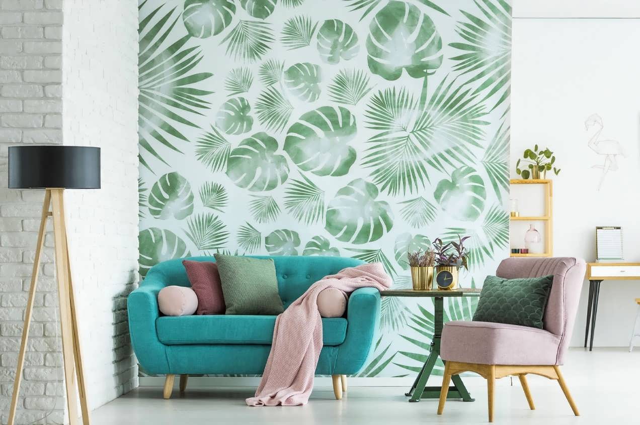 چگونه از کاغذ دیواری در دکوراسیون پذیرایی منزل استفاده کنیم؟ 1 چگونه از کاغذ دیواری در دکوراسیون پذیرایی منزل استفاده کنیم؟