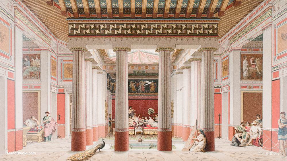 سبک یونان باستان در طراحی دکوراسیون داخلی 1 سبک یونان باستان در طراحی دکوراسیون داخلی