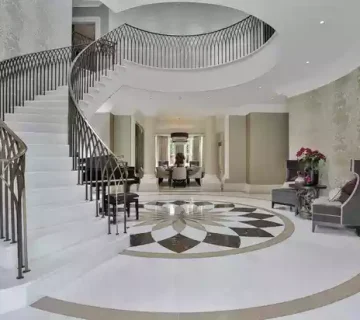 پله گرد بتنی