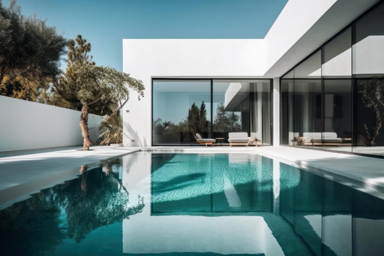 نکات و اصول مهم در طراحی استخر ویلا 1 نکات و اصول مهم در طراحی استخر ویلا