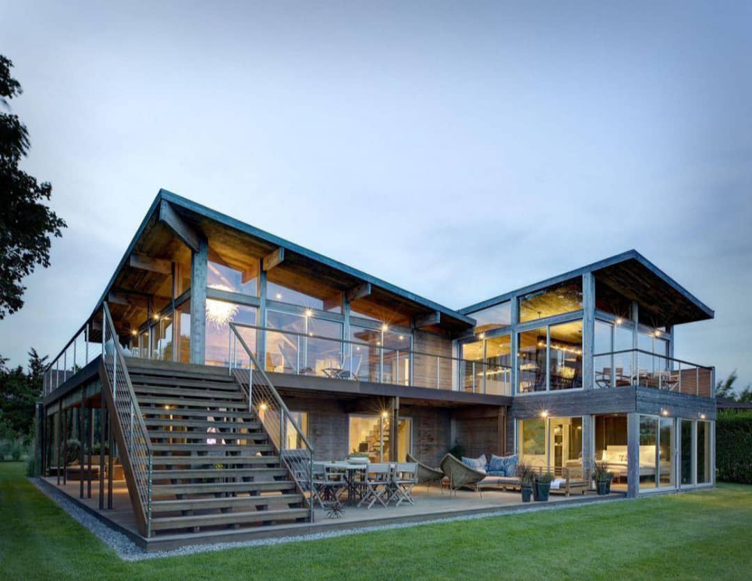 انواع نمای شیشهای در طراحی ویلا 1 انواع نمای شیشهای در طراحی ویلا