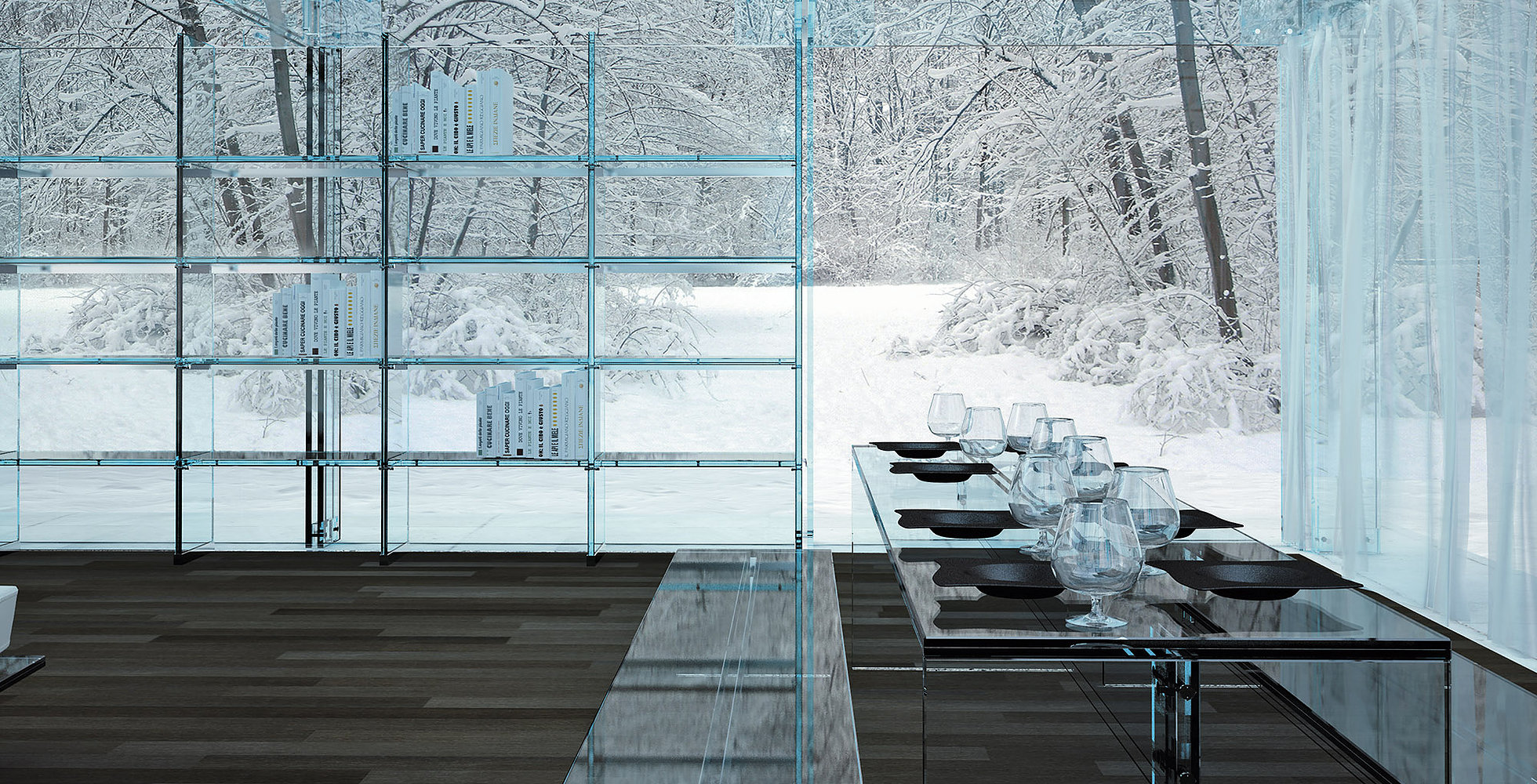 طراحی مدرن با نما ویلا شیشه ای 1 طراحی مدرن با نما ویلا شیشه ای