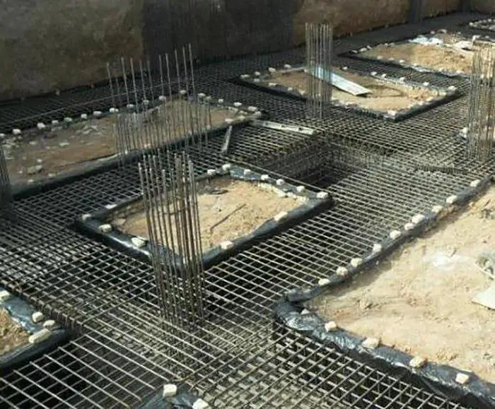 ساخت اسکلت ساختمان از روی فونداسیون