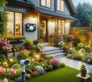 فضای سبز در ویلا هوشمند