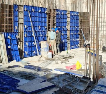 نحوه اجرای دیوار حائل و برشی در سقف عرشه فولادی 10 نحوه اجرای دیوار حائل و برشی در سقف عرشه فولادی