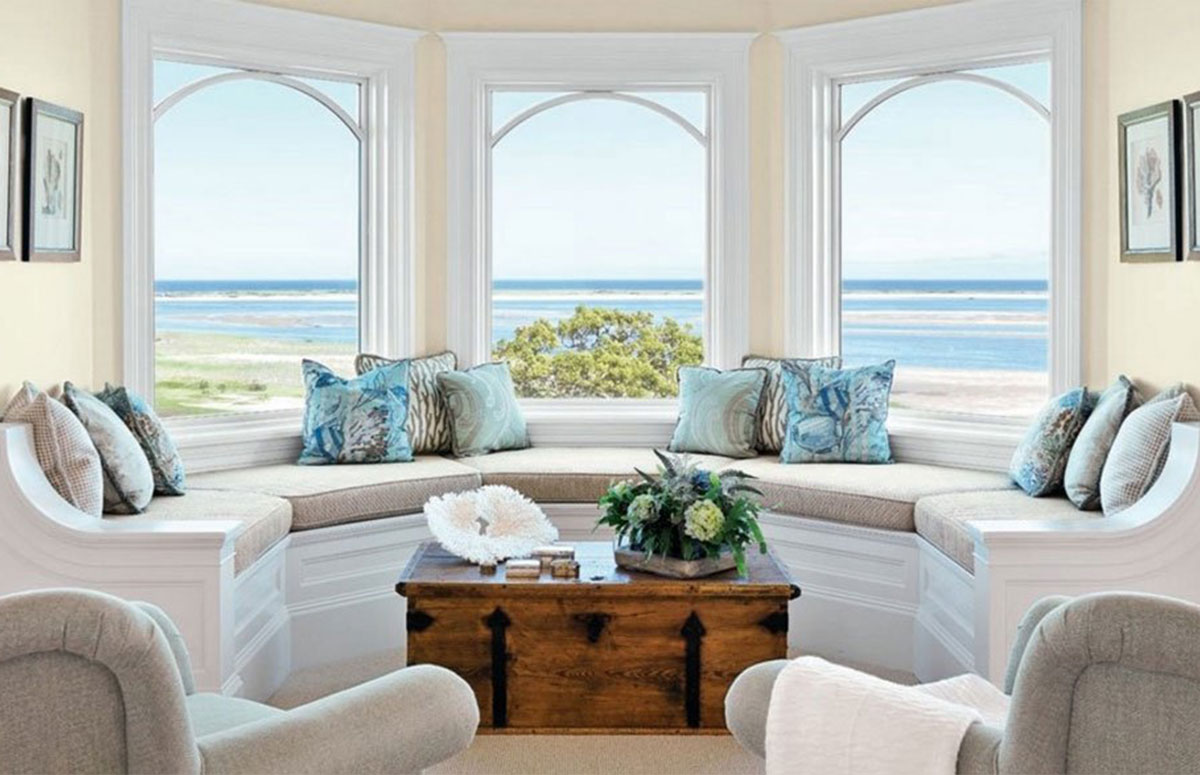 طراحی ایوان به سبک خانه ساحلی