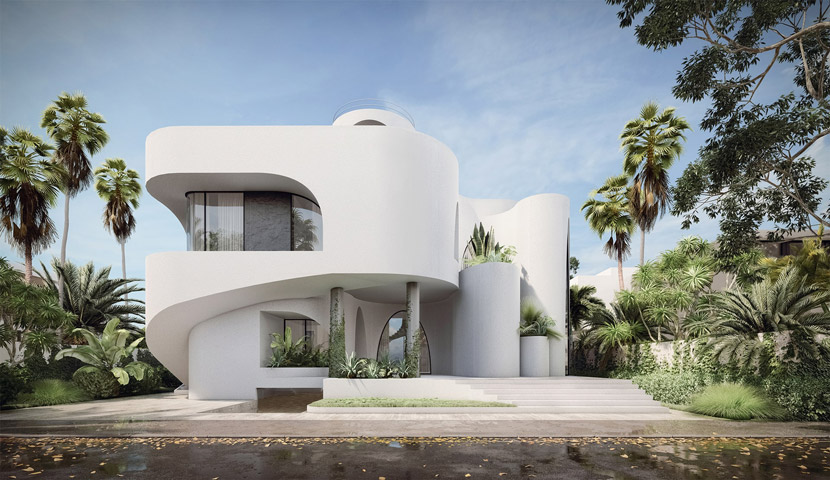 نوع مصالح مورد مصرف در طراحی ویلا مدرن 1 نوع مصالح مورد مصرف در طراحی ویلا مدرن